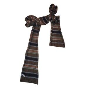 Aeropostale Striped, Multi-Colore Knit Scarf  6ft 4in In Lenght